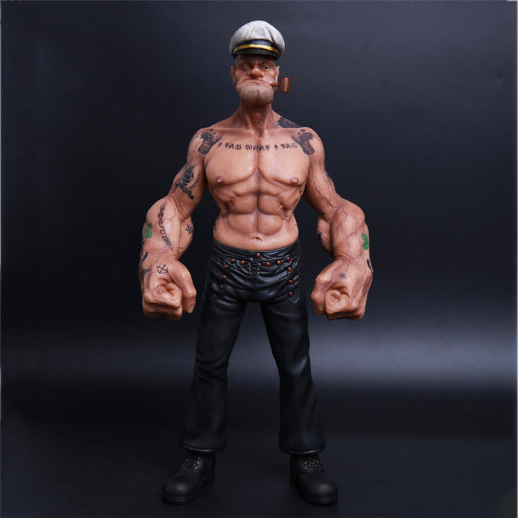 1/6 Scale Tattooed Popeye Figure Rugged Muscle Edition