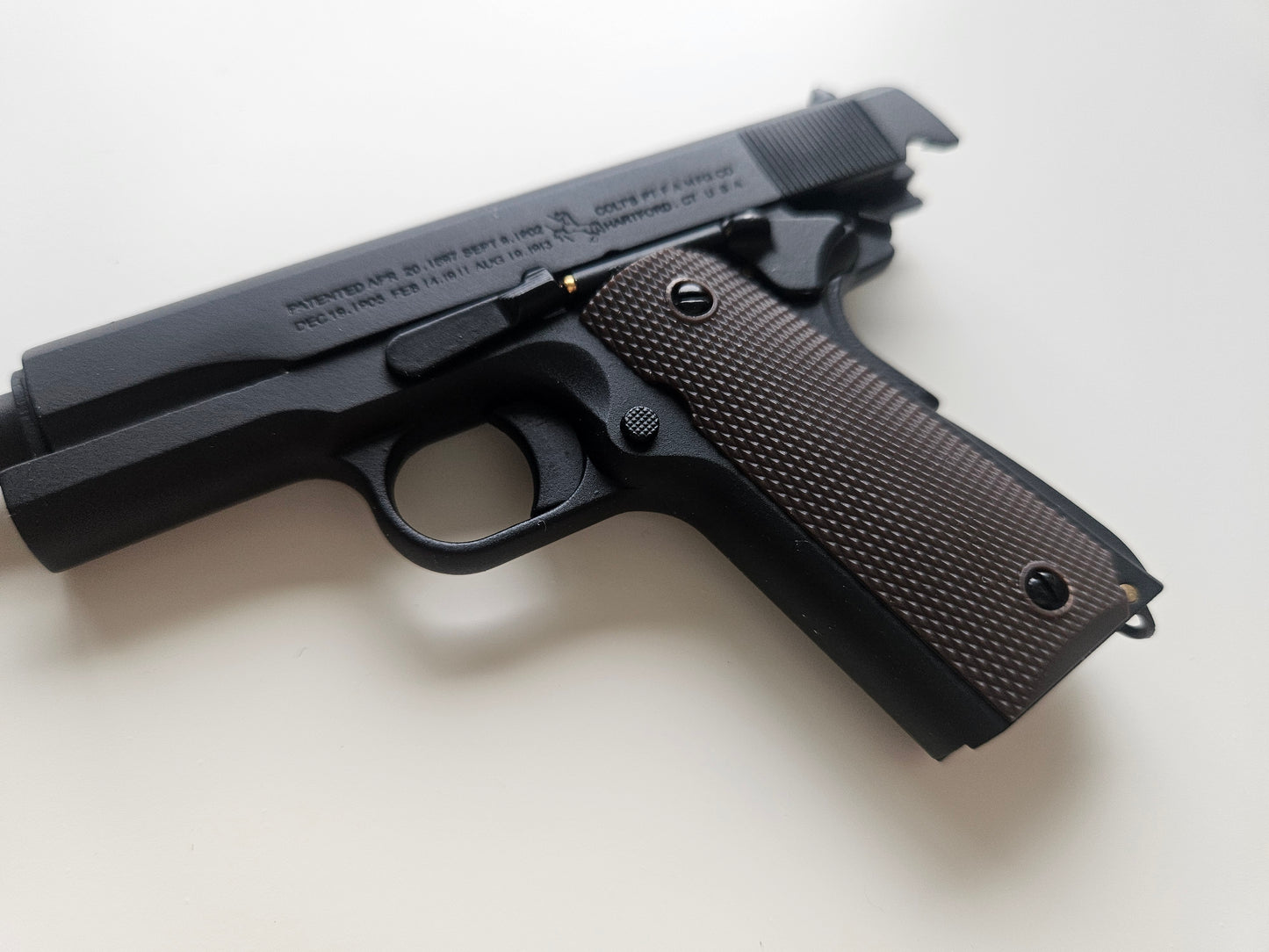 1/2 Scale Shell Eject 1911 Colt Full metal replica  model gun(For Display Only)