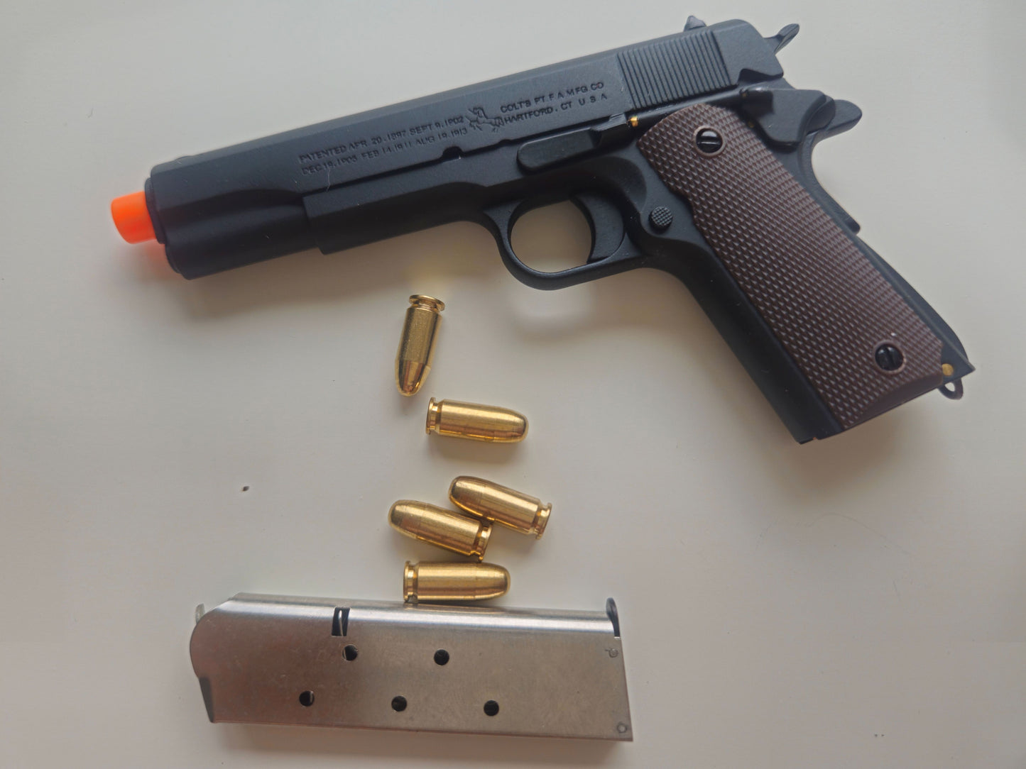 1/2 Scale Shell Eject 1911 Colt Full metal replica  model gun(For Display Only)