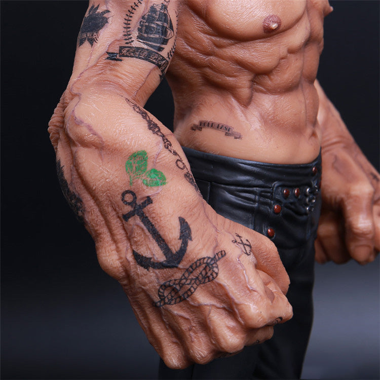 1/6 Scale Tattooed Popeye Figure Rugged Muscle Edition