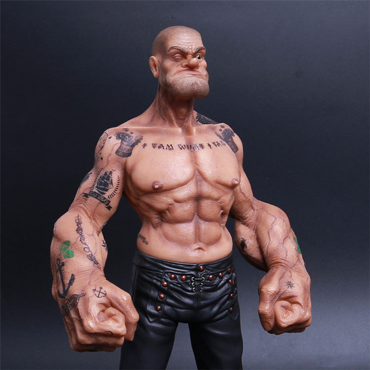 1/6 Scale Tattooed Popeye Figure Rugged Muscle Edition