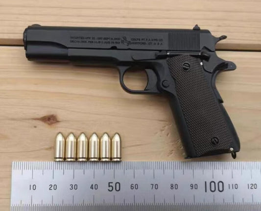 1/2 Scale Shell Eject 1911 Colt Full metal replica  model gun(For Display Only)