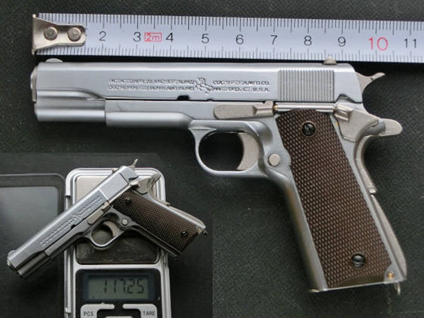 1/2 Scale Shell Eject 1911 Colt Full metal replica  model gun(For Display Only)