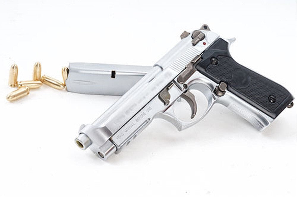 1/2 Scale Shell Eject Beretta Full metal replica  model gun(For Display Only)