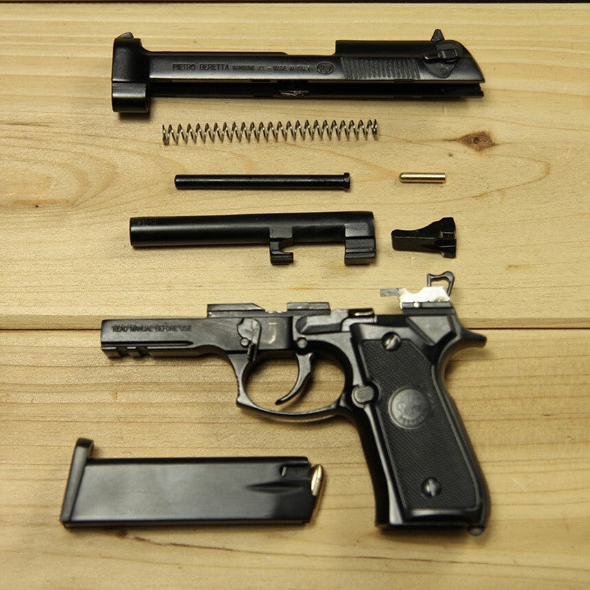 1/2 Scale Shell Eject Beretta Full metal replica  model gun(For Display Only)
