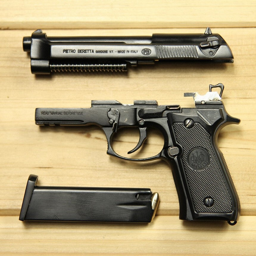 1/2 Scale Shell Eject Beretta Full metal replica  model gun(For Display Only)