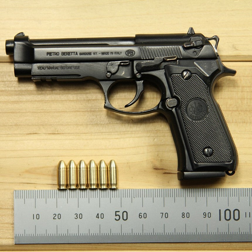 1/2 Scale Shell Eject Beretta Full metal replica  model gun(For Display Only)