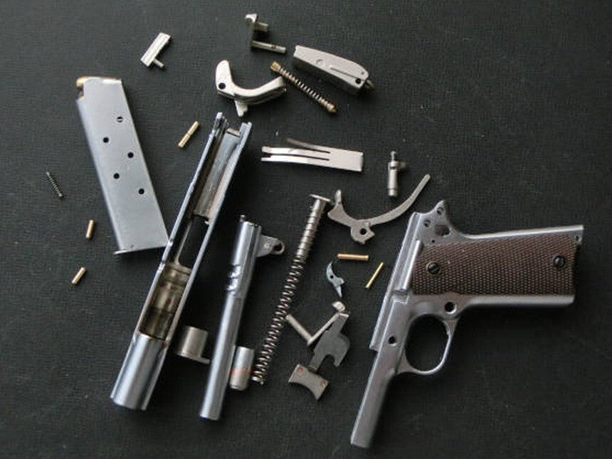 1/2 Scale Shell Eject 1911 Colt Full metal replica  model gun(For Display Only)