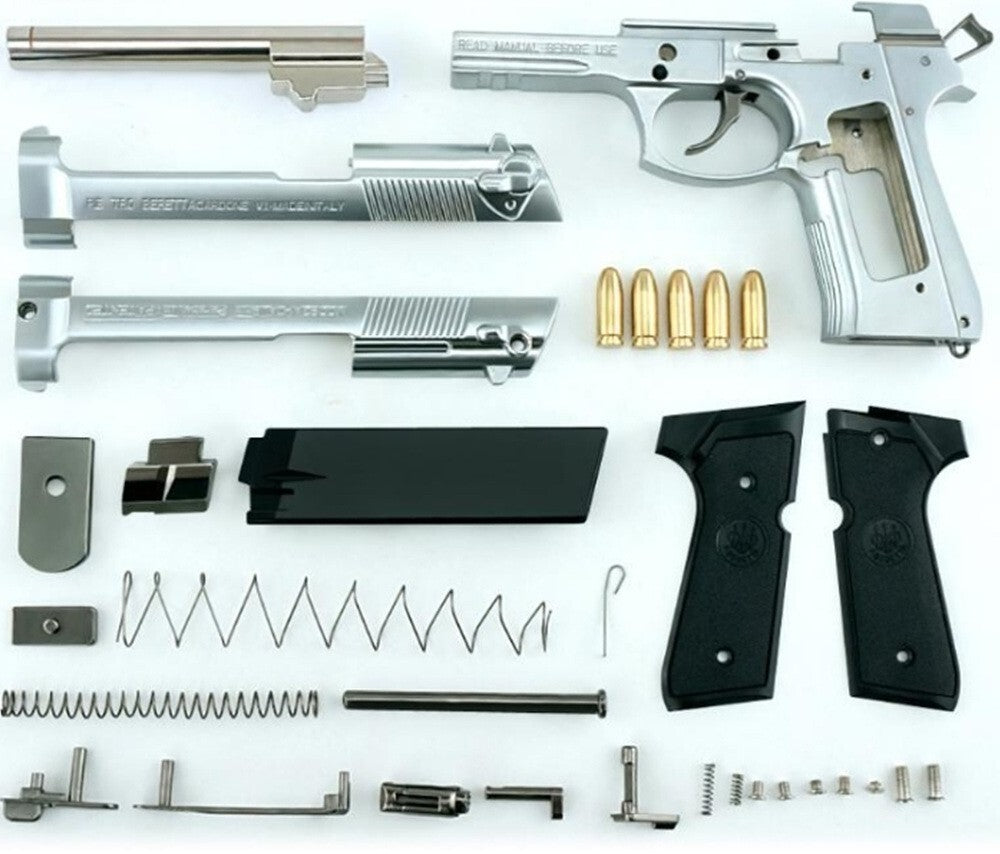 1/2 Scale Shell Eject Beretta Full metal replica  model gun(For Display Only)