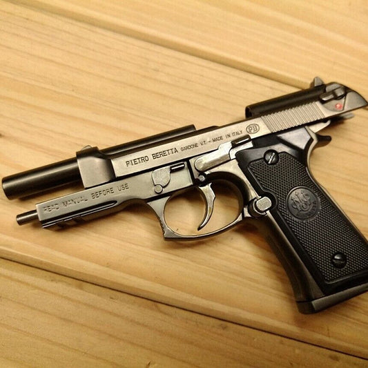 1/2 Scale Shell Eject Beretta Full metal replica  model gun(For Display Only)