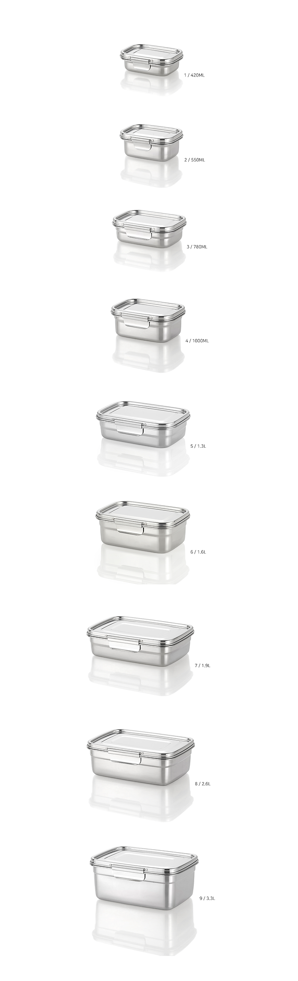Stainless steel Lunch box container