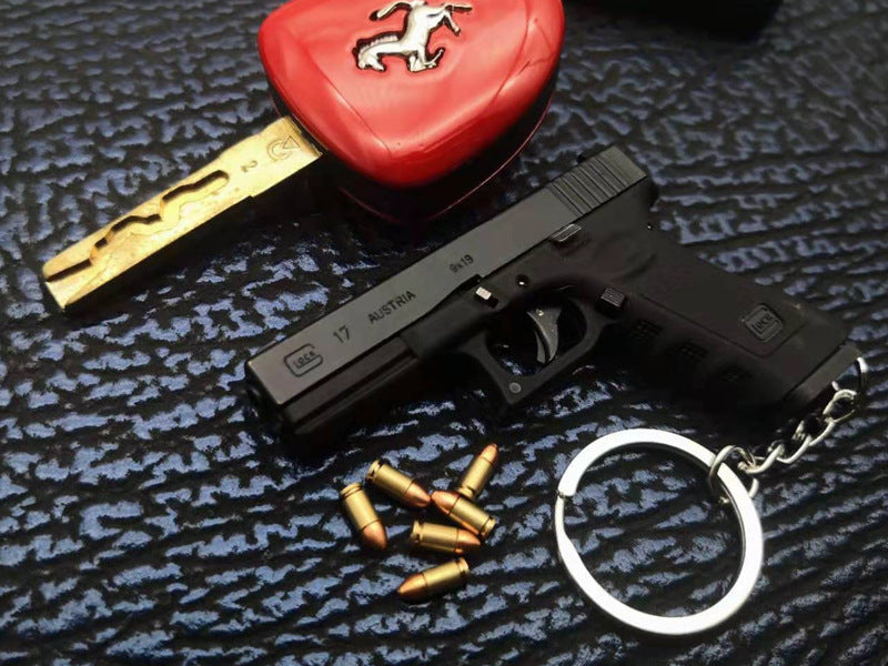 1/3 Scale Shell Eject Glock Simulation model gun Keychain(For Display Only)