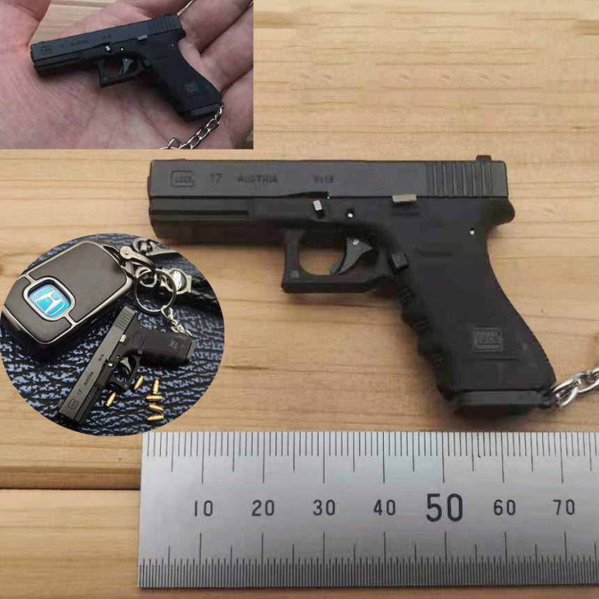 1/3 Scale Shell Eject Glock Simulation model gun Keychain(For Display Only)