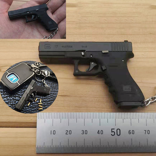 1/3 Scale Shell Eject Glock Simulation model gun Keychain(For Display Only)